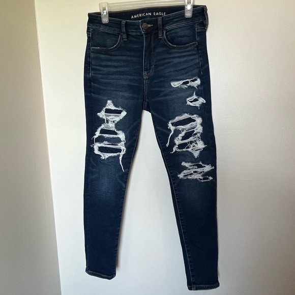 American Eagle Distressed Hi-rise Jeggings - Picture 1 of 10